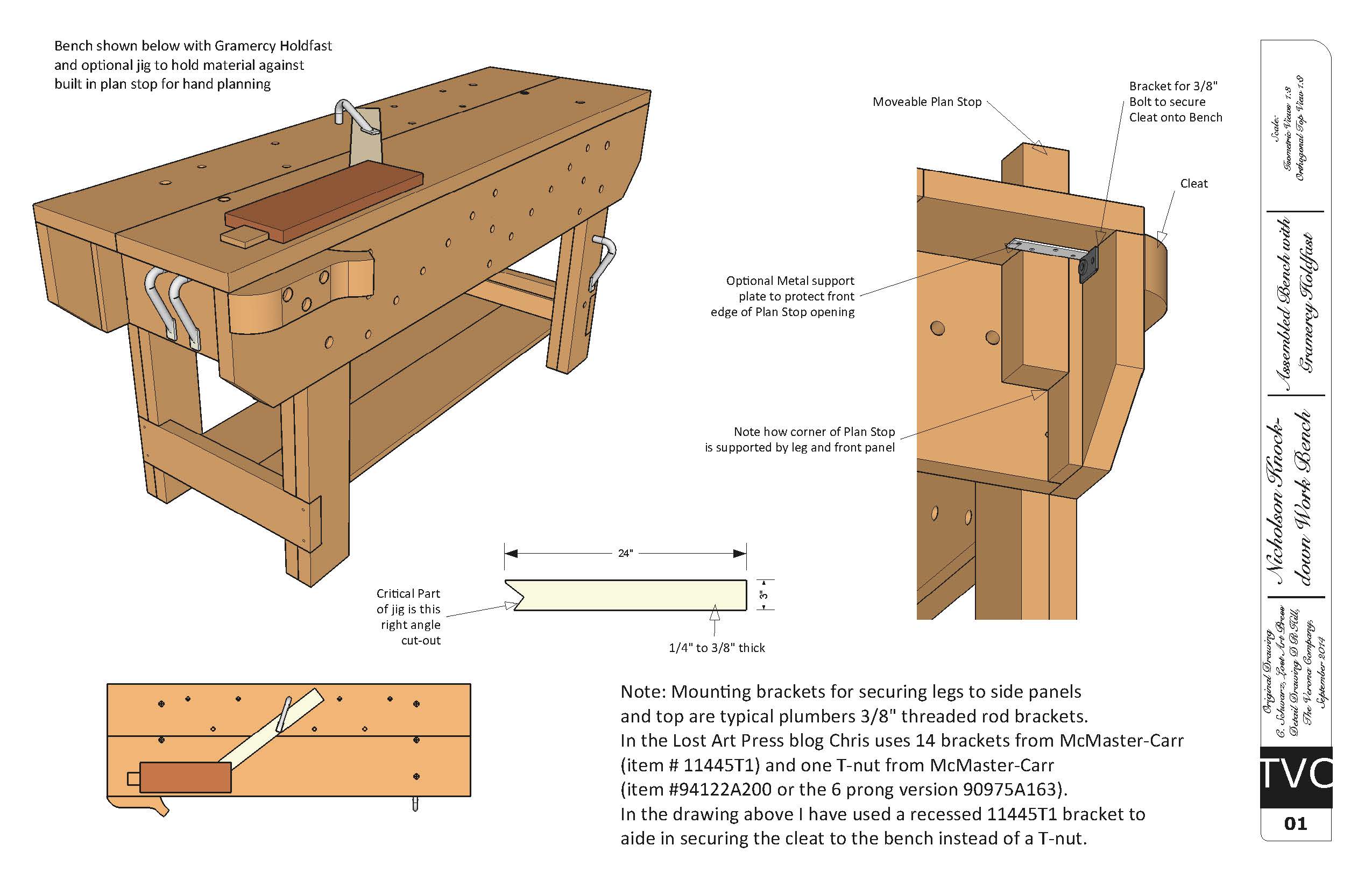 2550x1639 download free plans for the knockdown nicholson workbench lost - Workbench Drawings