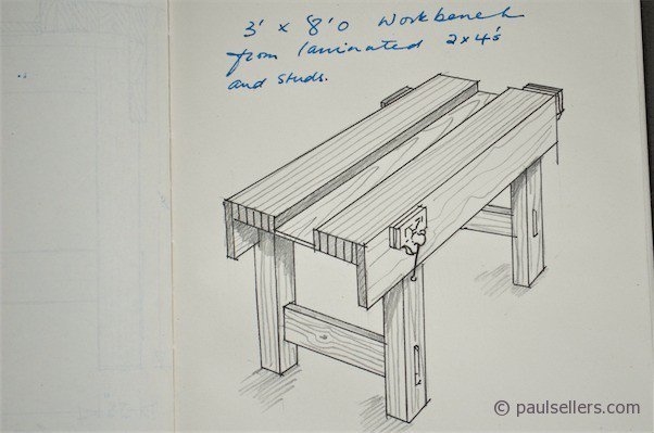 602x399 How To Build A Workbench Drawings And Measurments - Workbench Drawings