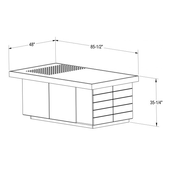 550x550 Outfeed Workbench Plans - Workbench Drawings