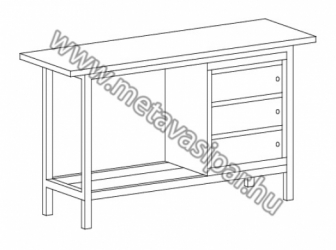 336x250 Workbench Cabinet Pcs Lockable Draw - Workbench Drawings