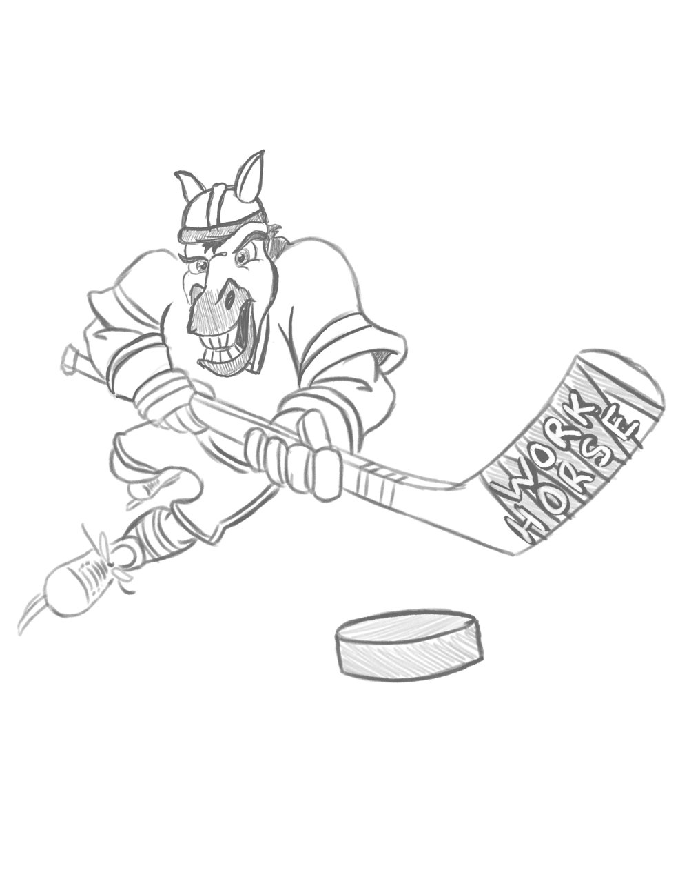 1000x1294 workhorse rich green art illustrations - Workhorse Drawing