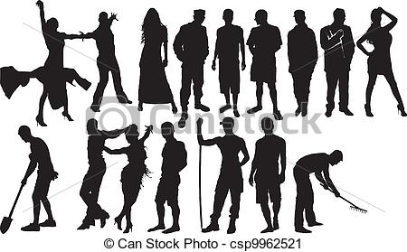 450x279 group of working people made - Working People Drawing