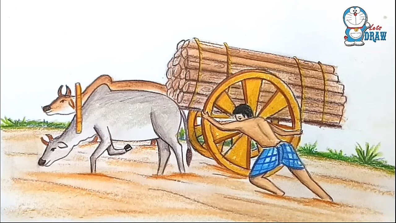 1280x720 how to draw scenery of working people step - Working People Drawing