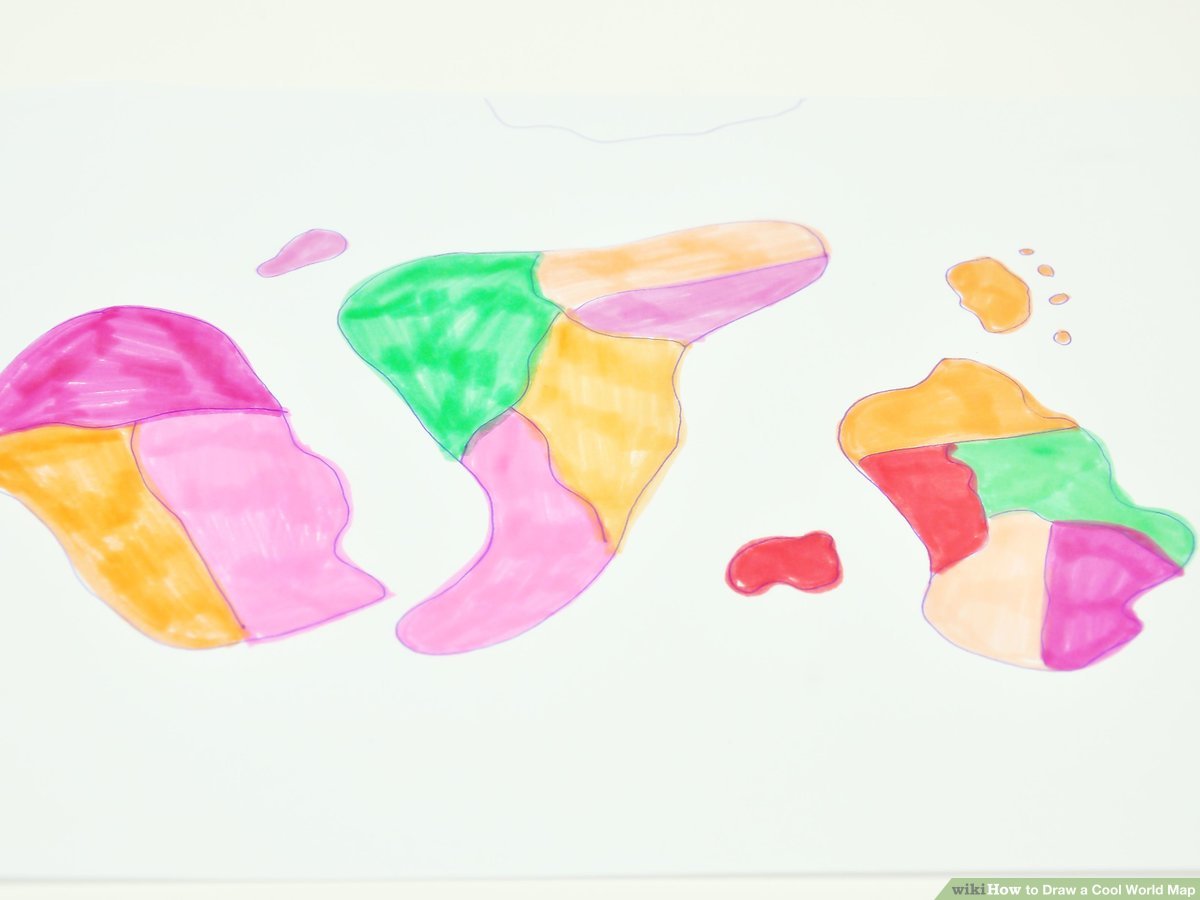 1200x900 How To Draw A Cool World Map Steps - World Drawing Map