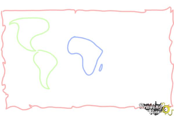 600x400 How To Draw A World Map - World Drawing Map