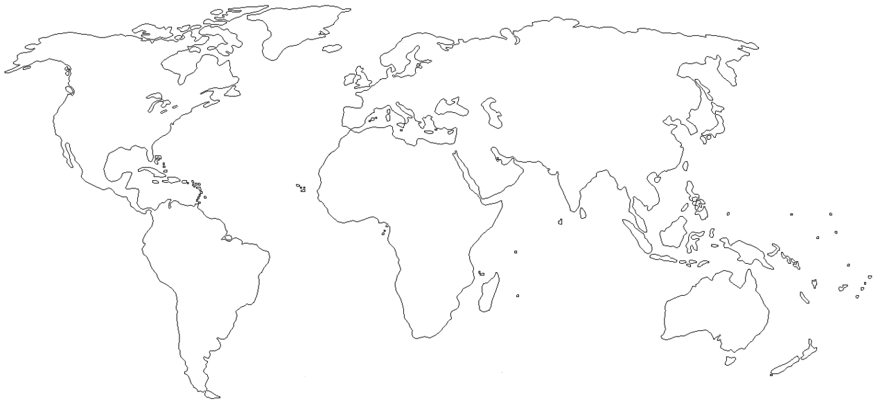 World Drawing Map at PaintingValley.com | Explore collection of World ...