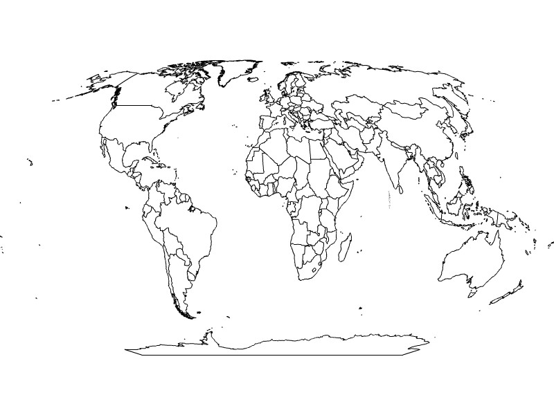World Drawing Map at PaintingValley.com | Explore collection of World ...