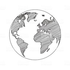 236x236 How To Draw A Globe Drawing World Globe Stock Vector - World Globe Drawing