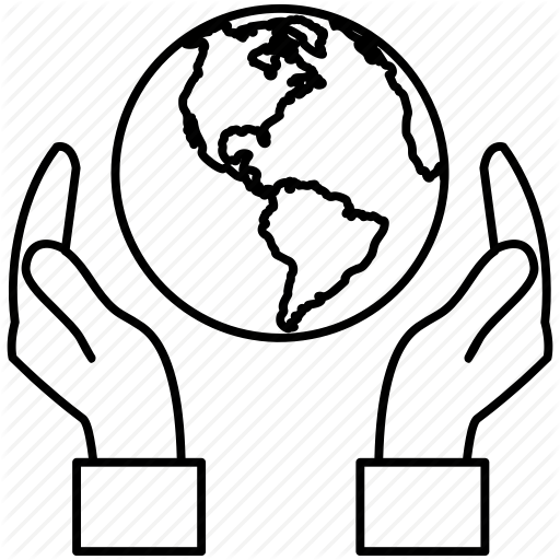 512x512 environment protection, global safety, global warming, globe - World In Hands Drawing