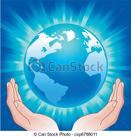 450x470 Globe In Hands Clipart Collection - World In Hands Drawing