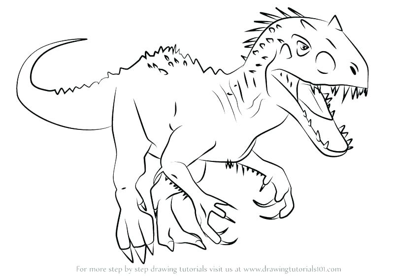 800x567 T Rex Coloring - World In Hands Drawing