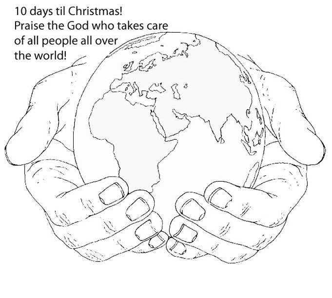 681x612 World In His Hands Clipart - World In Hands Drawing