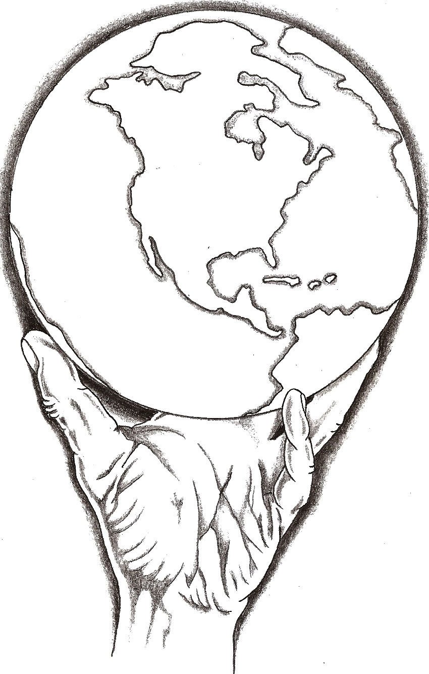 World In Hands Drawing at Explore collection of