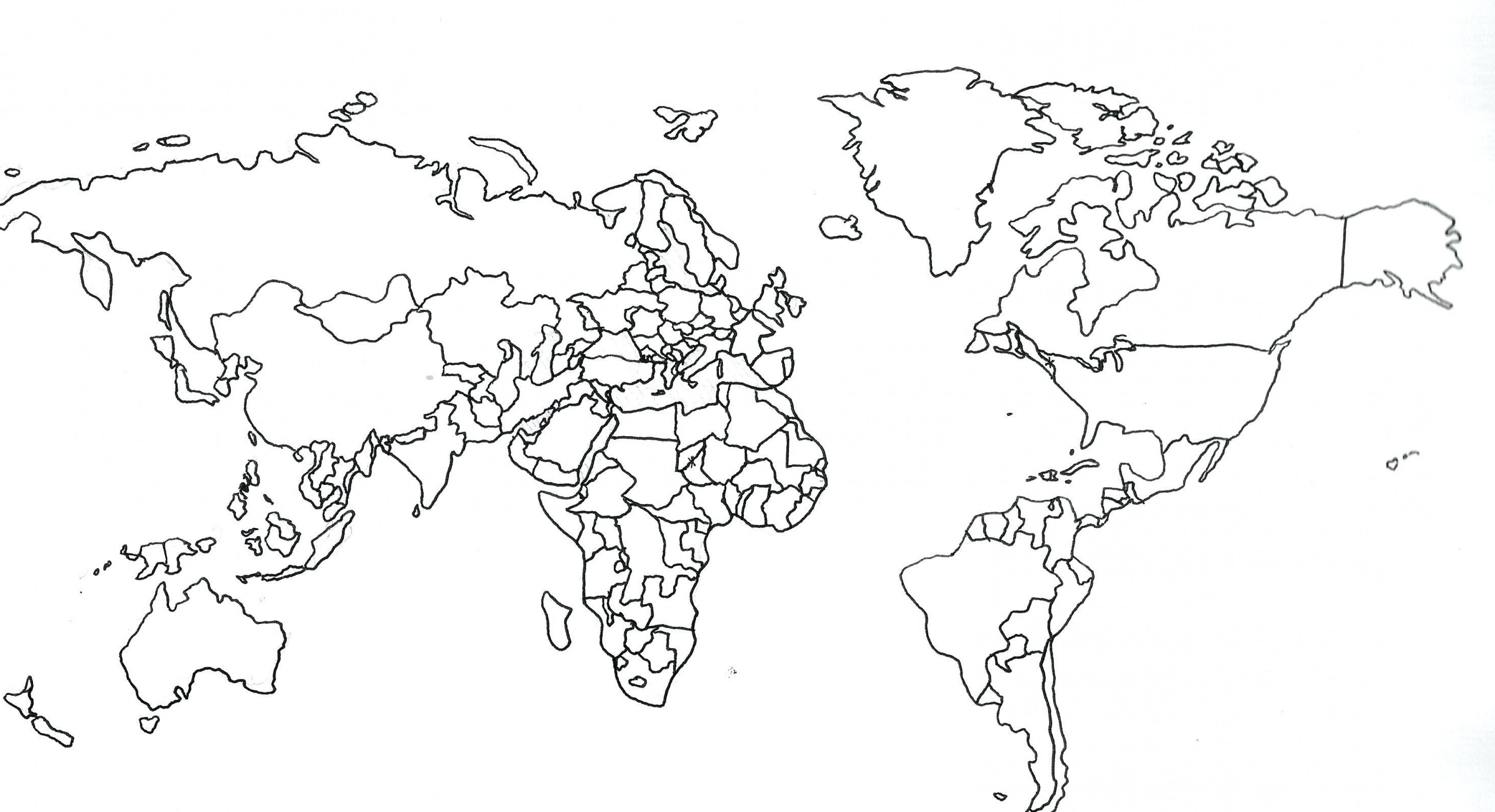 3536x1921 world map drawing new vector line art fresh fair of the lazttweet - World Map Drawing