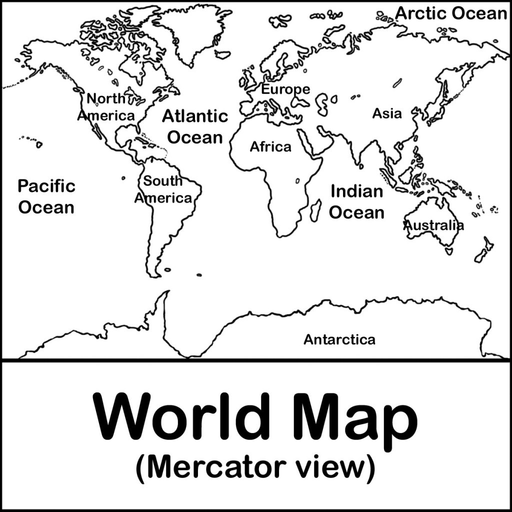 World Map Drawing For Kids 10 