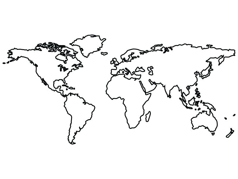 World Map Drawing For Kids At Explore Collection