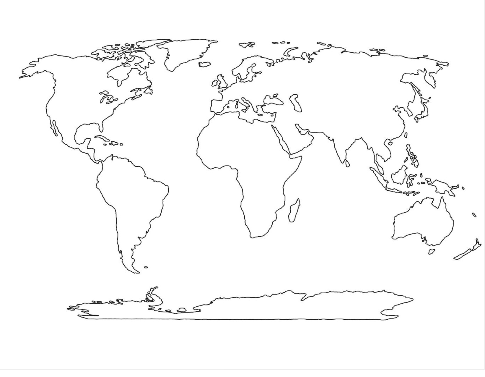 World Map Drawing For Kids 34 