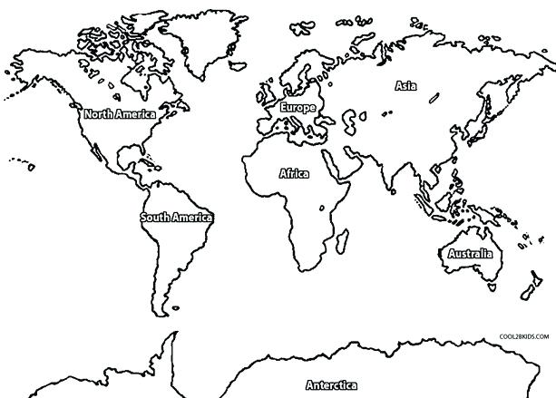 World Map Drawing For Kids at PaintingValley.com | Explore collection ...