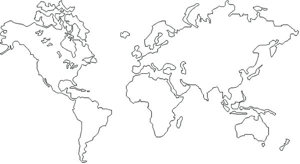World Map Drawing For Kids at PaintingValley.com | Explore collection ...