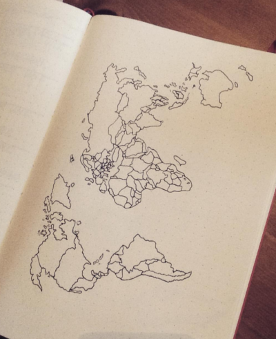 400x491 Worldmap Tumblr - World Map Drawing Tumblr