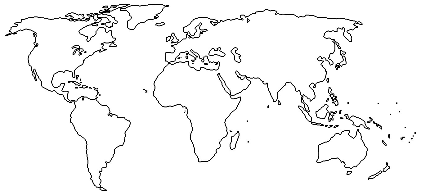 1357x628 World Map Drawing Outline - World Map For Drawing