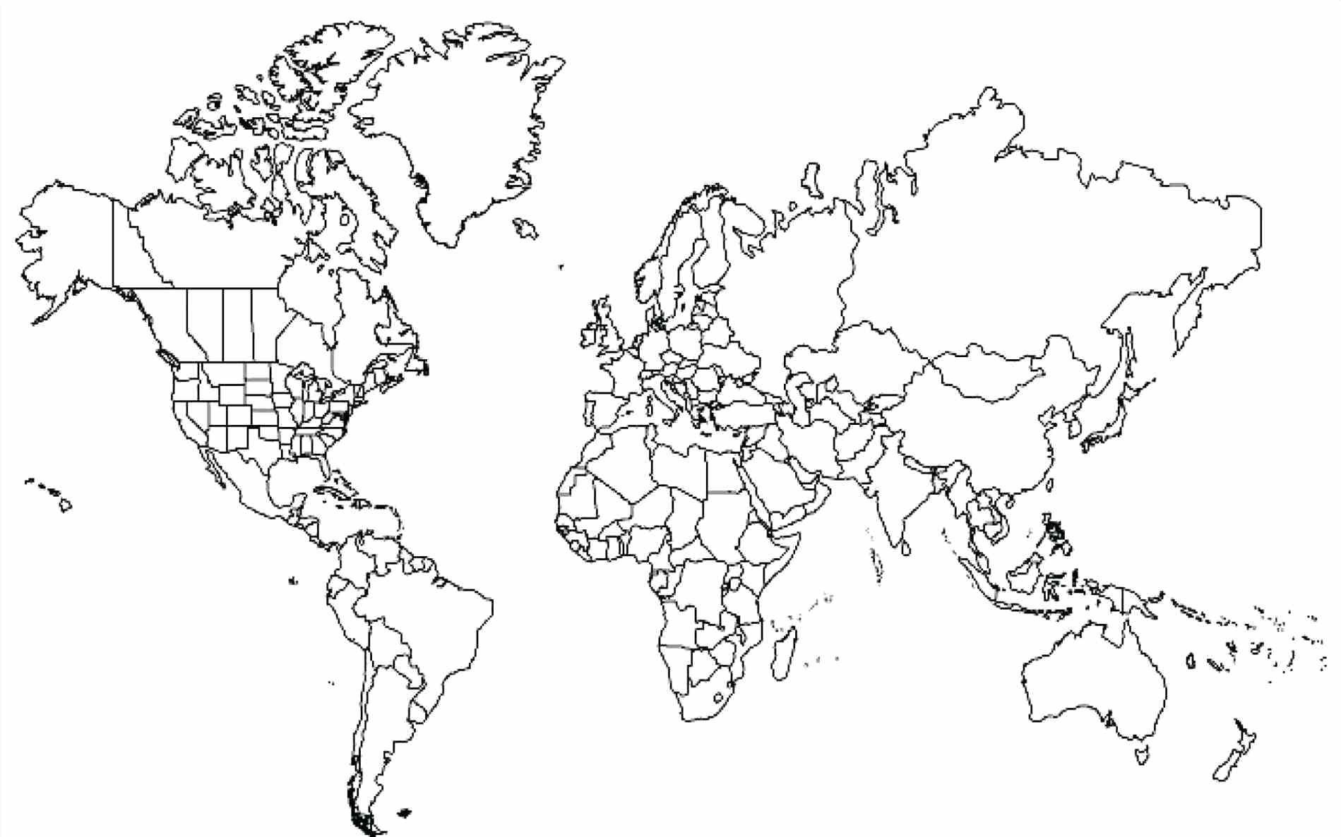 World Map Line Drawing at Explore