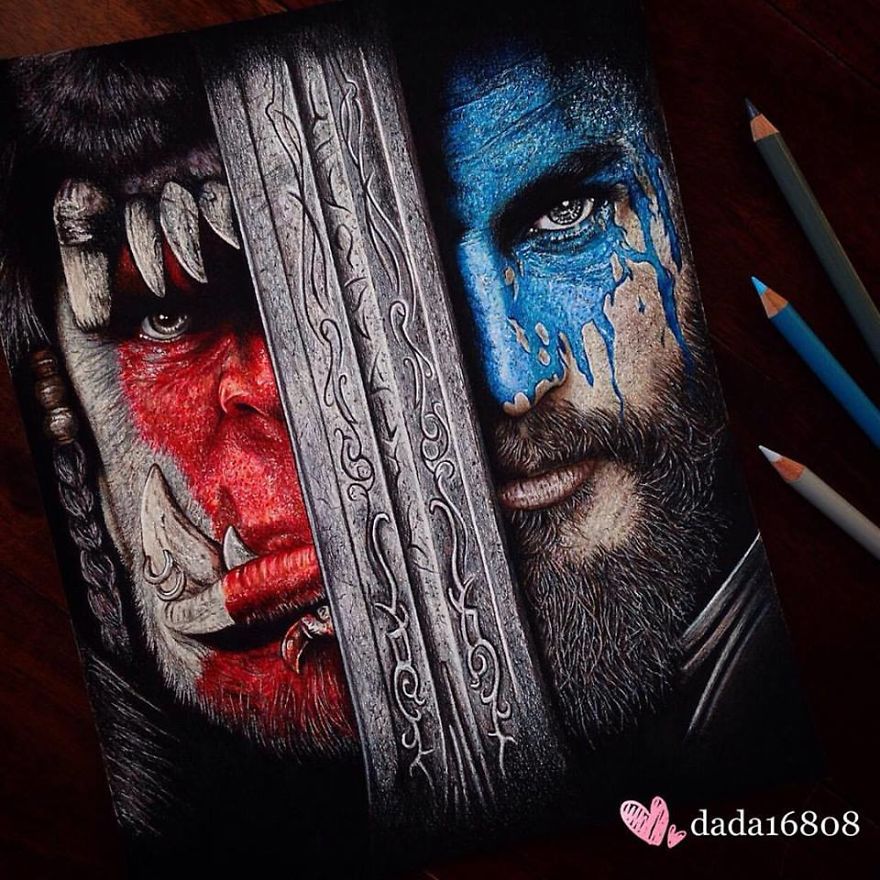 880x880 world of warcraft drawing took me over hours to complete - World Of Warcraft Drawings