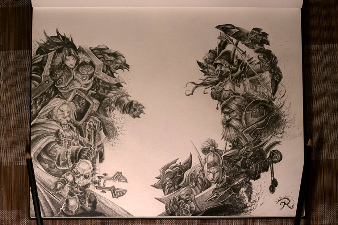 1095x730 world of warcraft drawing - World Of Warcraft Drawings