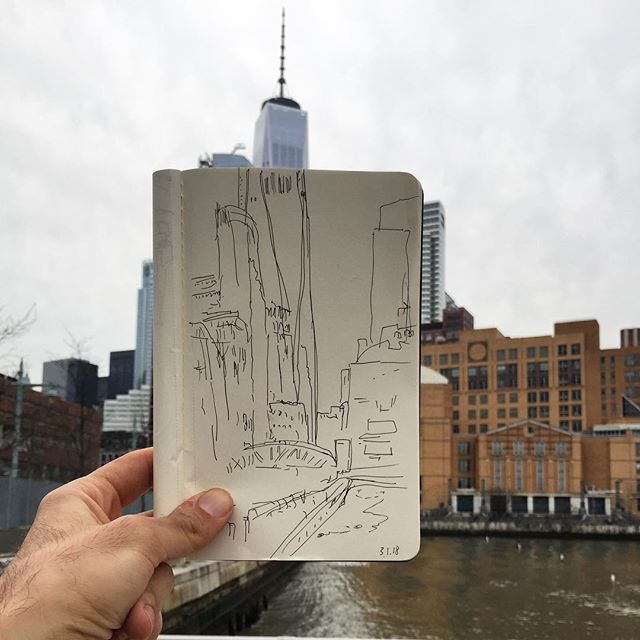 640x640 lunchtime - World Trade Center Drawing