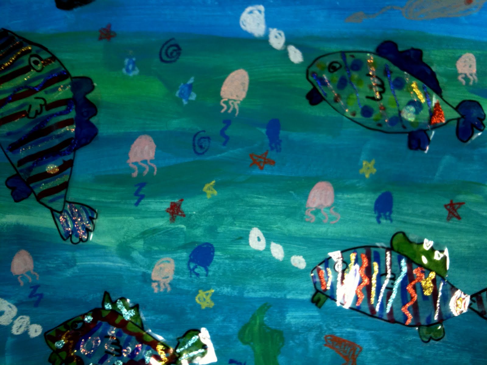 1600x1200 Creating Art Under The Sea Recycled Artmixed Media - World Under Sea Drawing