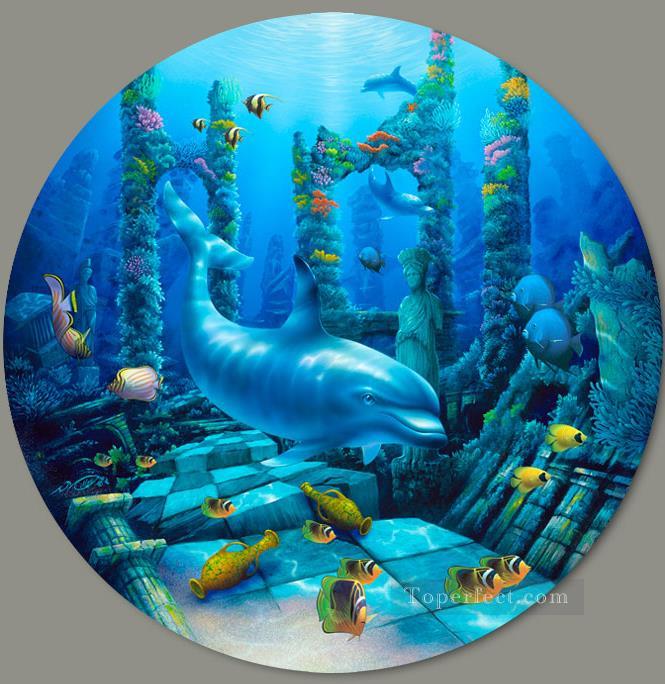 665x684 deep secrets under sea painting in oil for sale - World Under Sea Drawing