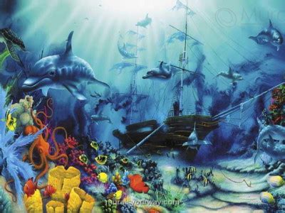 400x300 How Draw Under The Earth - World Under Sea Drawing