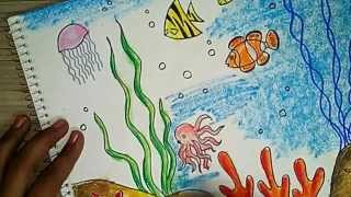 World Under Sea Drawing at PaintingValley.com | Explore collection of ...