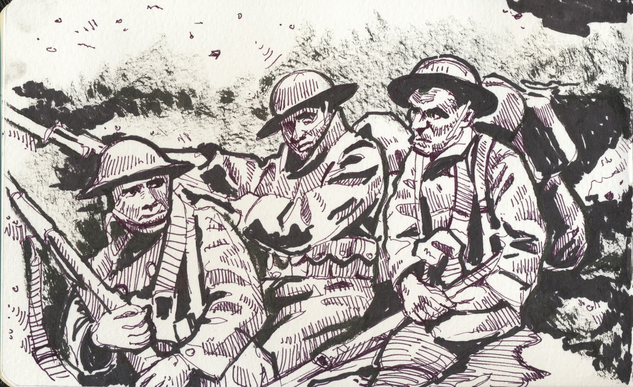 1280x783 Thomas Kirkeberg's World Of Art Yesterday I Did A Couple - World War 1 Drawings