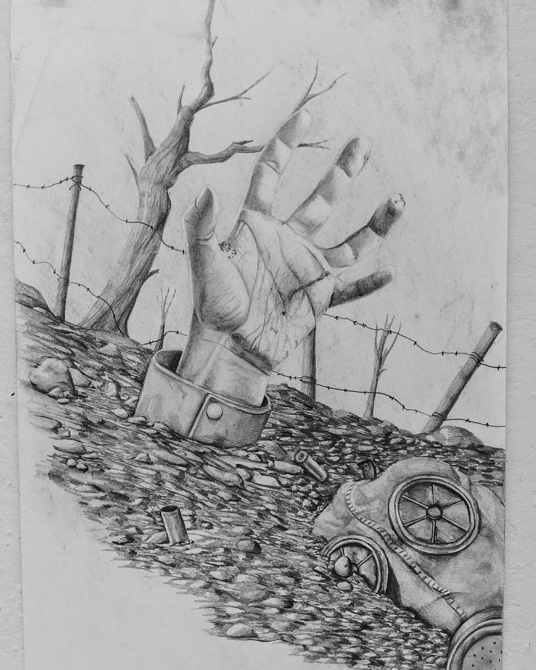 1080x1350 Artstation - World War 1 Drawings