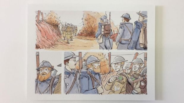 620x348 Battlefield Photos Provide Ammunition For Drawings Of First World War - World War 1 Drawings