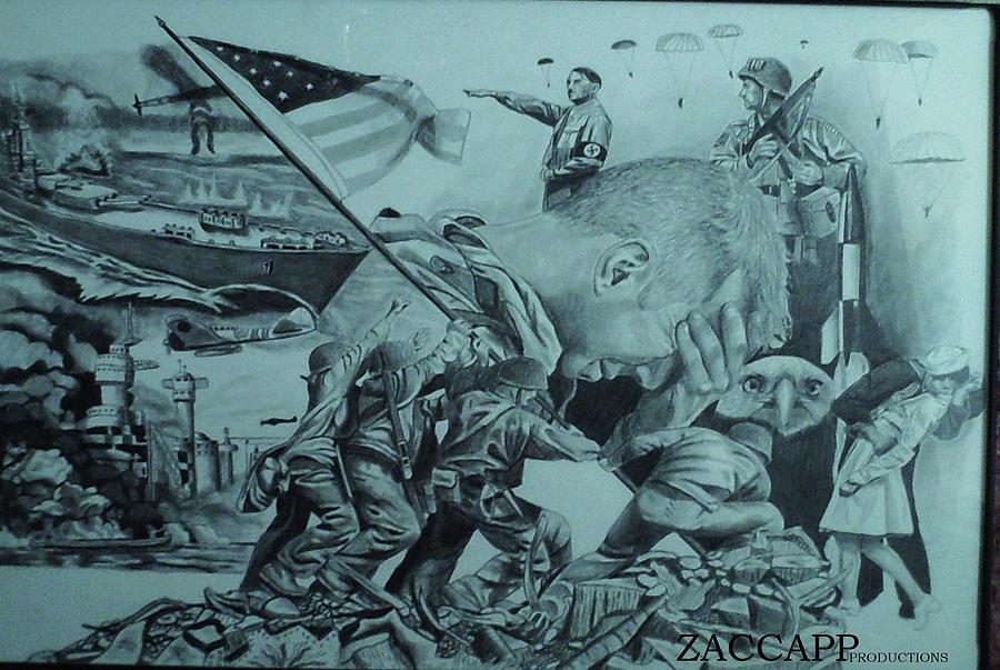 900x603 World War Drawing - World War 2 Drawings