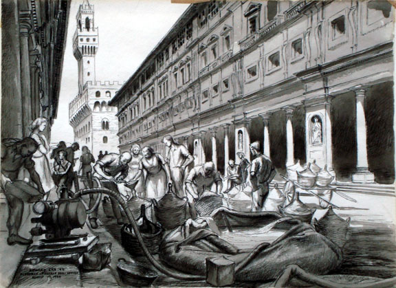 576x419 World War Two Drawings Acquired Anne S K Brown Military - World War 2 Drawings