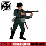 160x160 German Soldier - World War 2 Soldier Drawing