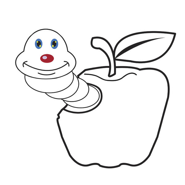 600x600 larva worm cartoon a bug's life coloring - Worm Cartoon Drawing