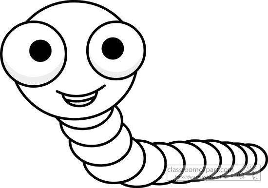 550x386 clip art art, clip art, eye worm - Worm Cartoon Drawing