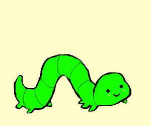 300x250 cute worm drawing - Worm Drawing