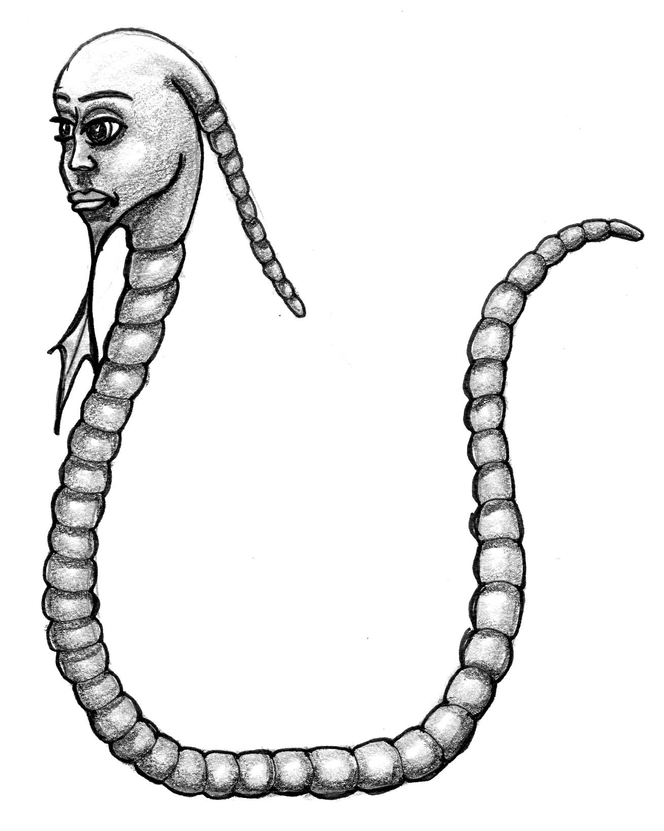 1308x1635 creature the worm angelina a vigil - Worm Drawing