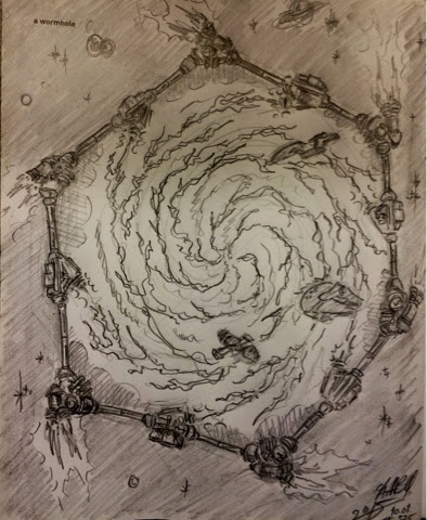 394x480 things to draw day a wormhole - Wormhole Drawing