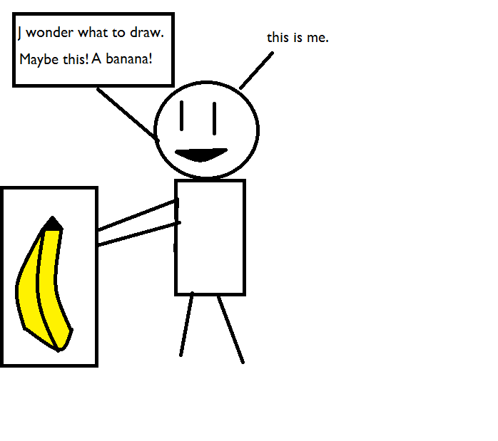 698x619 Worst Drawing Ever Of A Banana - Worst Drawing Ever