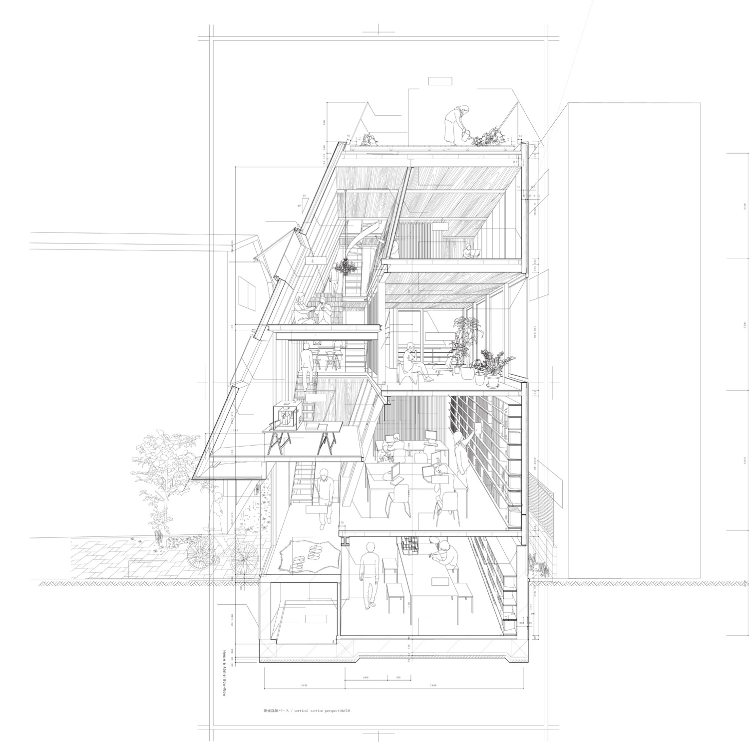 1500x1487 how to draw ateliew bow wow perspectives forum archinect - Wow Drawings