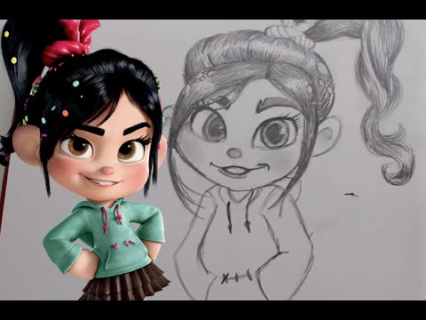 480x360 how to draw vanellope from disney's wreck it ralph - Wreck It Ralph Drawing