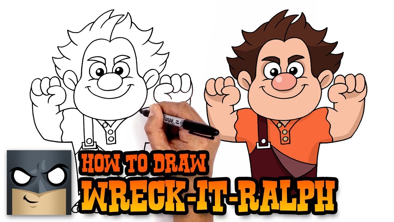 1280x720 how to draw wreck it ralph art tutorial - Wreck It Ralph Drawing