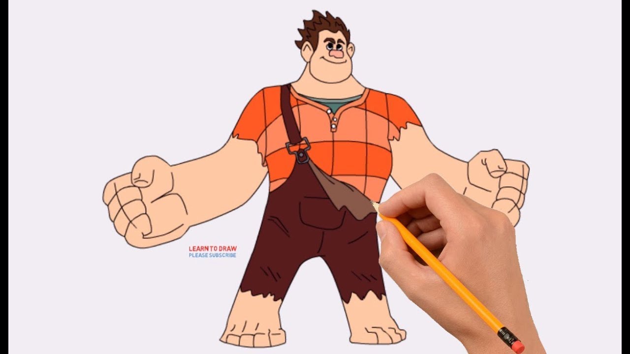 1280x720 how to draw wreck it ralph step - Wreck It Ralph Drawing