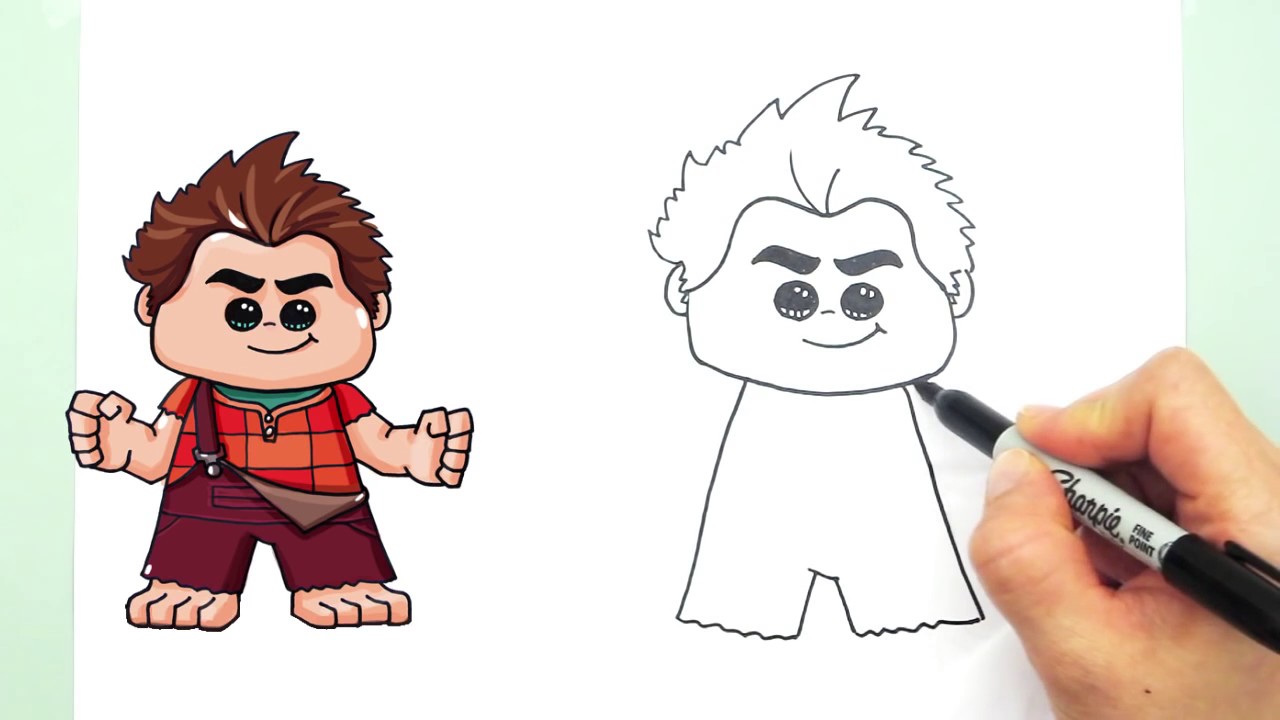 1280x720 how to draw wreck it ralph - Wreck It Ralph Drawing